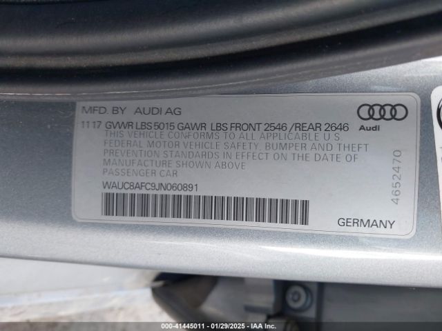 2018 AUDI A6 WAUC8AFC9JN060891 Photo 8
