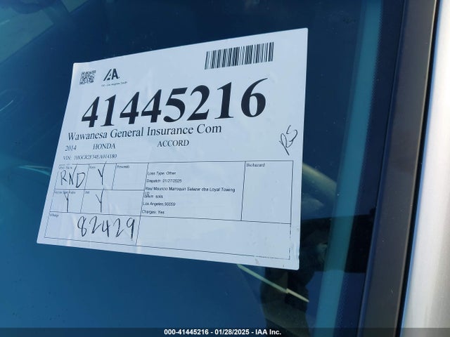 Honda ACCORD LX 2014 1HGCR2F34EA014180 Image 17