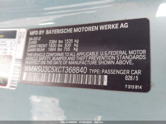 2012 MINI COOPER WMWSU3C5XCT368840 Photo 8