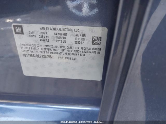1G11E5SL8EF126095 Chevrolet MALIBU 2LT