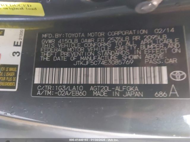 JTKJF5C74E3085769 Scion TC