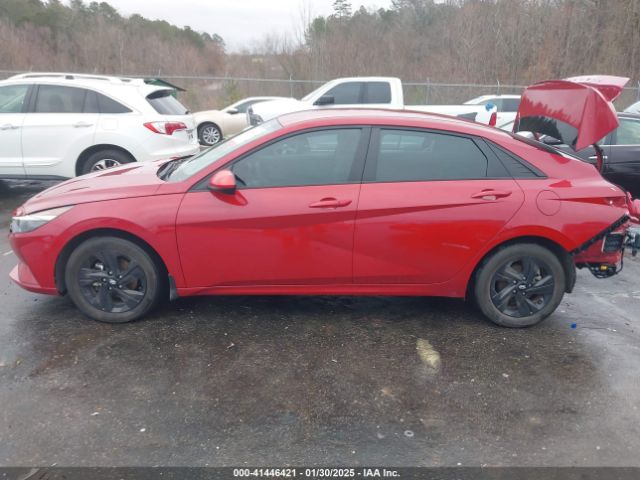 KMHLM4AJ0PU053229 Hyundai Elantra Hybrid Blue