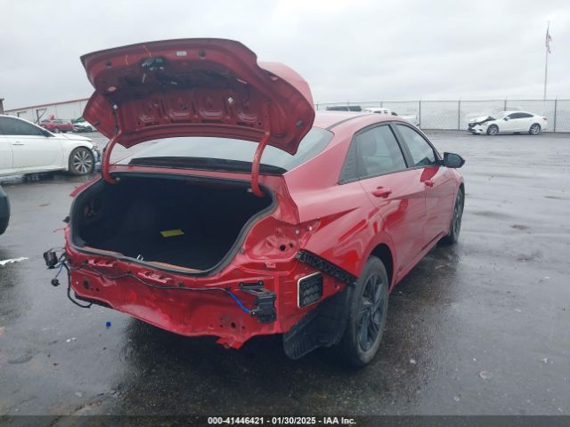 KMHLM4AJ0PU053229 Hyundai Elantra Hybrid Blue