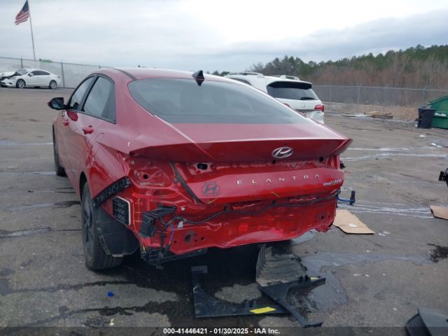KMHLM4AJ0PU053229 Hyundai Elantra Hybrid Blue