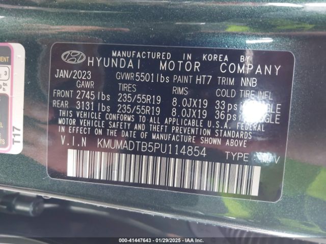 KMUMADTB5PU114854 Genesis Gv70 2.5t Awd