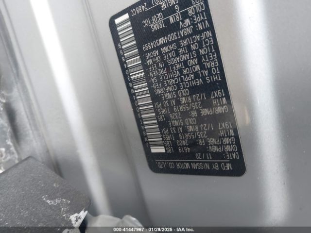 JN8AT3DD4MW304899 Nissan Rogue Platinum Intelligent Awd