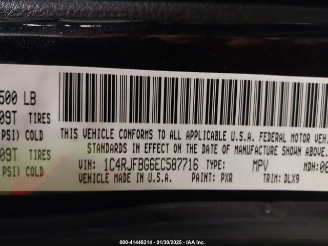 Jeep Grand Cherokee Limited 2014 1C4RJFBG6EC587716 Image 9