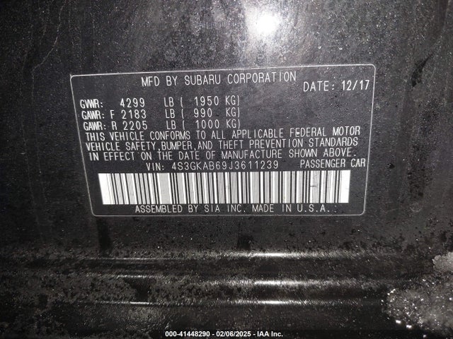 Subaru Impreza 2.0i Premium 2018 4S3GKAB69J3611239 Image 9