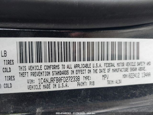 1C4NJRFB0FD272338 Jeep Patriot High Altitude Edition