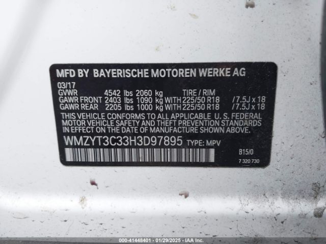 2017 MINI COUNTRYMAN WMZYT3C33H3D97895 Photo 8