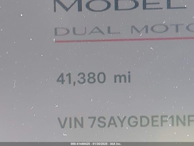 7SAYGDEF1NF456829 Tesla Model Y Performance Dual Motor All-wheel Drive