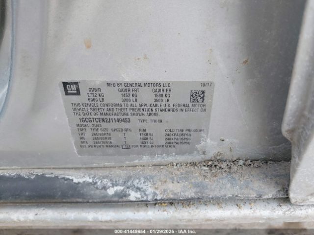 1GCGTCEN2J1149453 Chevrolet Colorado Lt