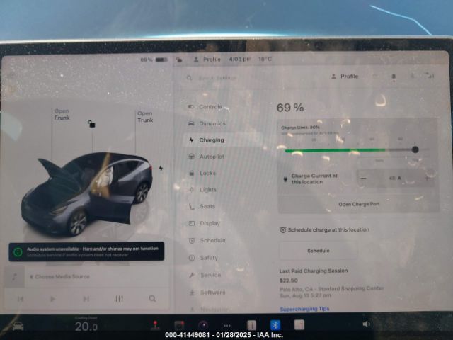 7SAYGDEE1PF738799 Tesla Model Y Awd/long Range Dual Motor All-wheel Drive