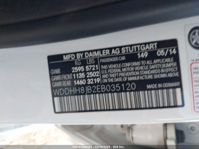 WDDHH8JB2EB035120 Mercedes-Benz E 350 4matic