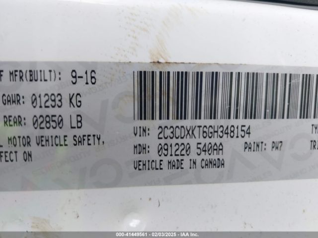 2016 DODGE CHARGER 2C3CDXKT6GH348154 Photo 8