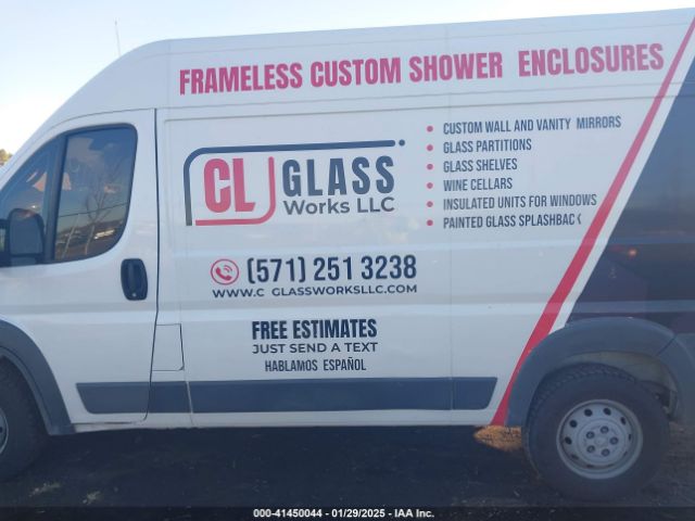 3C6TRVCG3JE112834 RAM Promaster 2500 High Roof 136 Wb