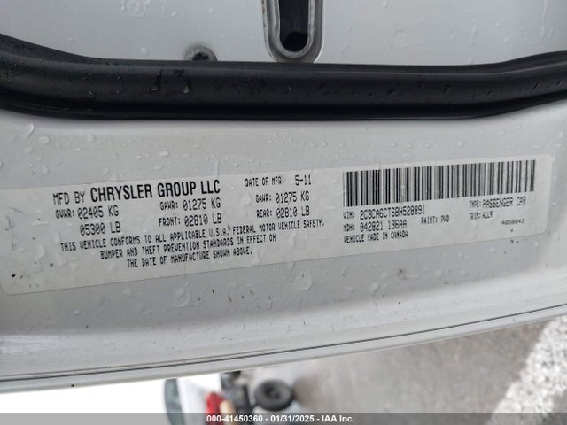 Aukcja sprzedaży 2011 Chrysler 300c, vin: 2C3CA6CT6BH528891, numer aukcji: 41450360