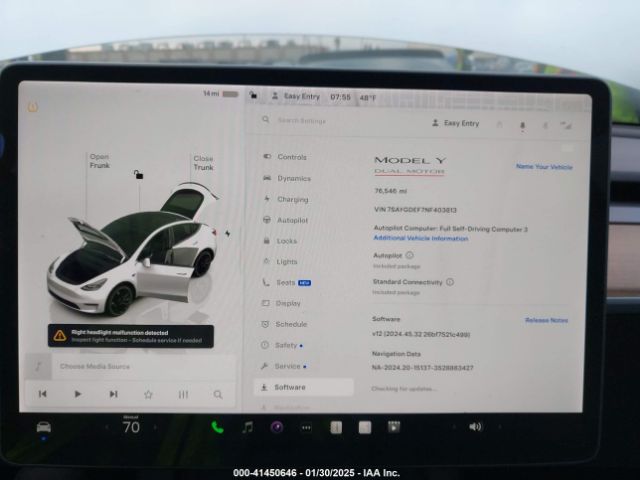 2022 TESLA MODEL Y 7SAYGDEF7NF403813 Photo 6
