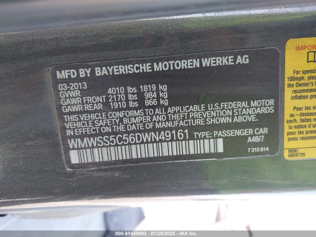 2013 MINI PACEMAN WMWSS5C56DWN49161 Photo 8