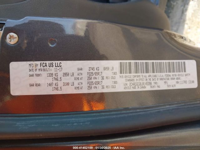 2C4RDGEG8JR145398 Dodge Grand Caravan Gt