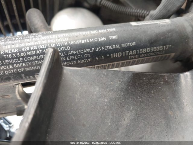 2011 HARLEY-DAVIDSON FLTRUSE 1HD1TA815BB953517 Photo 9