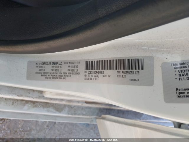 1C3CCCCB3FN544916 Chrysler 200 C