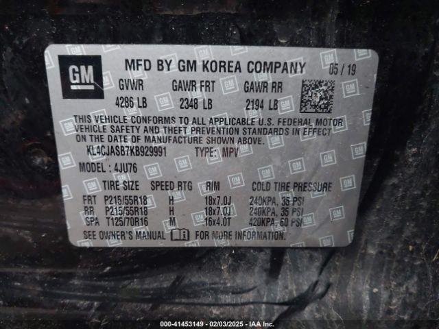2019 BUICK ENCORE KL4CJASB7KB929991 Photo 8