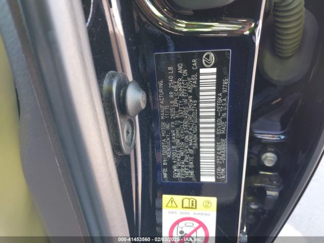 58ABK1GG7GU002749 Lexus ES 350