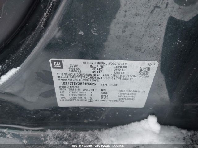 1GT12TEY2HF155625 GMC Sierra 2500hd Slt