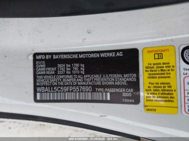 WBALL5C59FP557690 BMW Z4 Sdrive28i