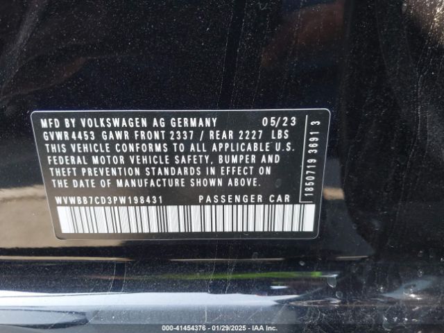 2023 VOLKSWAGEN GOLF R WVWBB7CD3PW198431 Photo 8