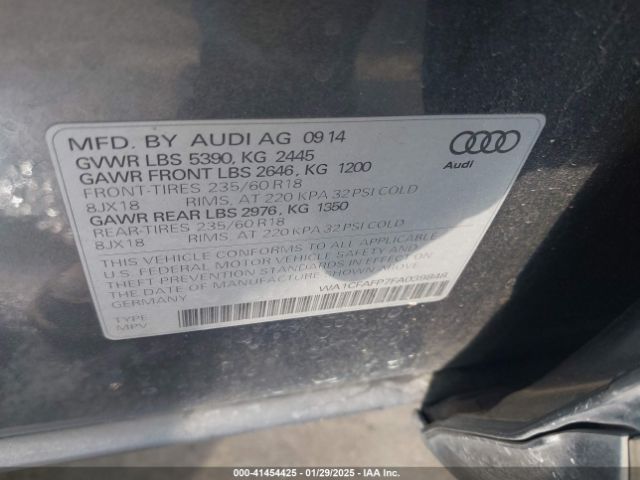 2015 AUDI Q5 WA1CFAFP7FA039848 Photo 8