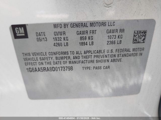 2013 CADILLAC ATS 1G6AA5RA8D0173798 Photo 8