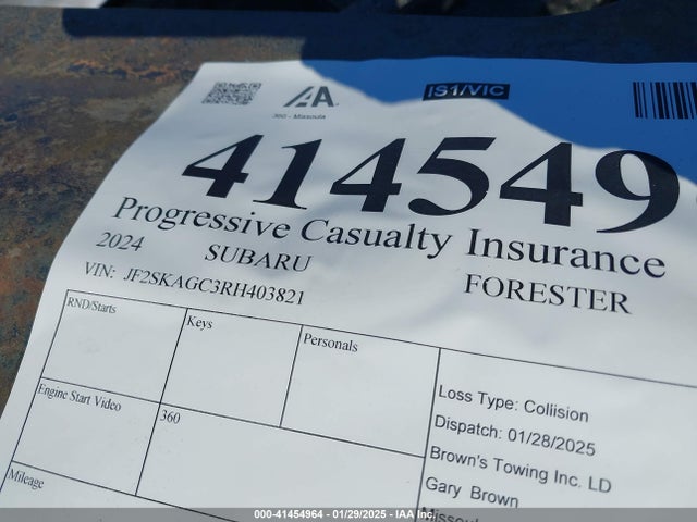 Subaru na u5 2024 JF2SKAGC3RH403821 Image 9