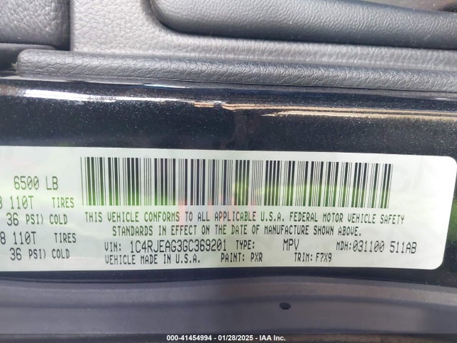 1C4RJEAG3GC369201 Jeep Grand Cherokee Laredo