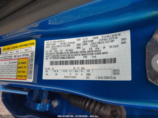 1FTER4FH0MLD98234 Ford Ranger Xlt