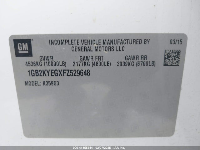 1GB2KYEGXFZ529648 Chevrolet Silverado 3500hd Wt