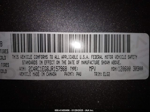 2018 CHRYSLER PACIFICA 2C4RC1EG6JR157968 Photo 8