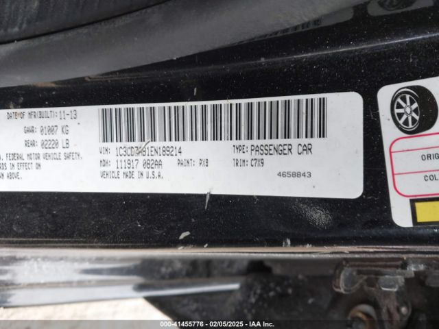 1C3CDZAB1EN189214 Dodge AVENGER SE