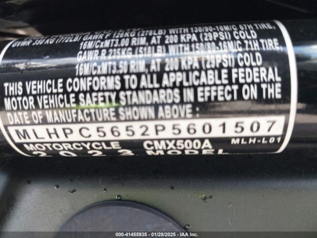 2023 HONDA CMX500 MLHPC5652P5601507 Photo 9