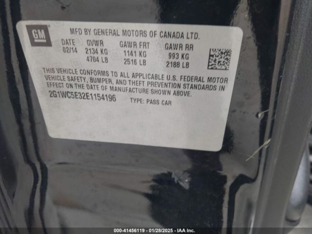 2G1WC5E32E1154196 Chevrolet Impala Limited Ltz