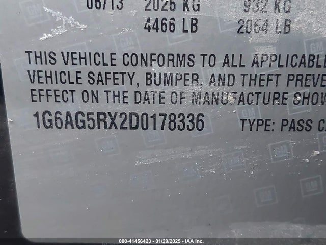 2013 CADILLAC ATS 1G6AG5RX2D0178336 Photo 8