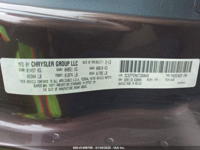 2012 FIAT 500C 3C3CFFER4CT260645 Photo 8