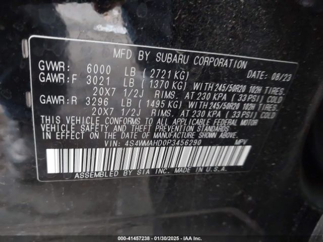 2023 SUBARU ASCENT 4S4WMAHD0P3456290 Photo 8