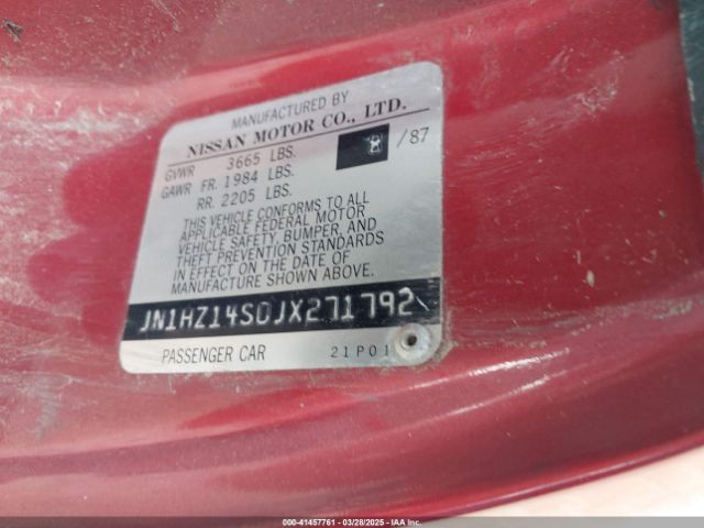 1988 NISSAN 300ZX JN1HZ14S0JX271792 Photo 8