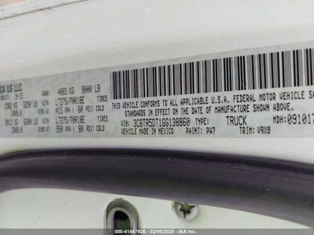 3C6TR5DT1GG138860 RAM 2500 Big Horn/lone Star