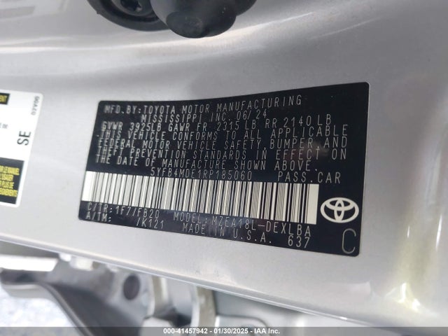 5YFB4MDE1RP185060 Toyota COROLLA LE