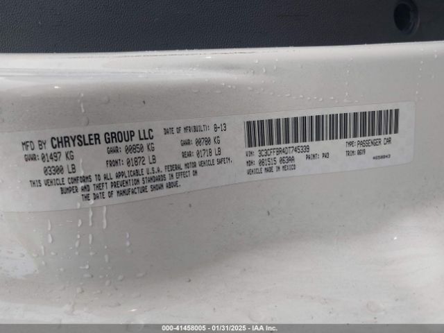 2013 FIAT 500 3C3CFFBR4DT745339 Photo 8