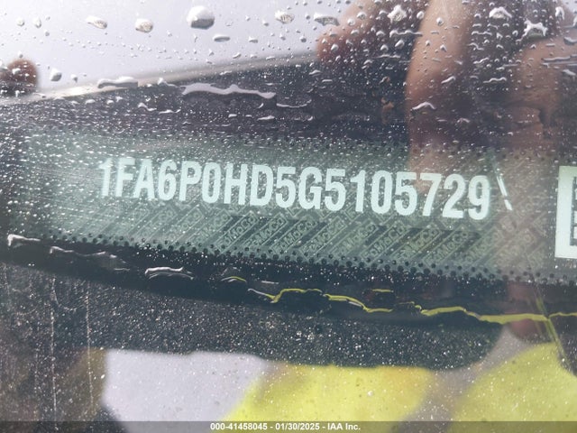 Ford FUSION SE 2016 1FA6P0HD5G5105729 Image 9