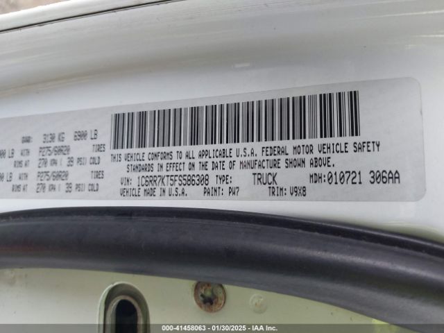 1C6RR7KT5FS586308 RAM 1500 Express